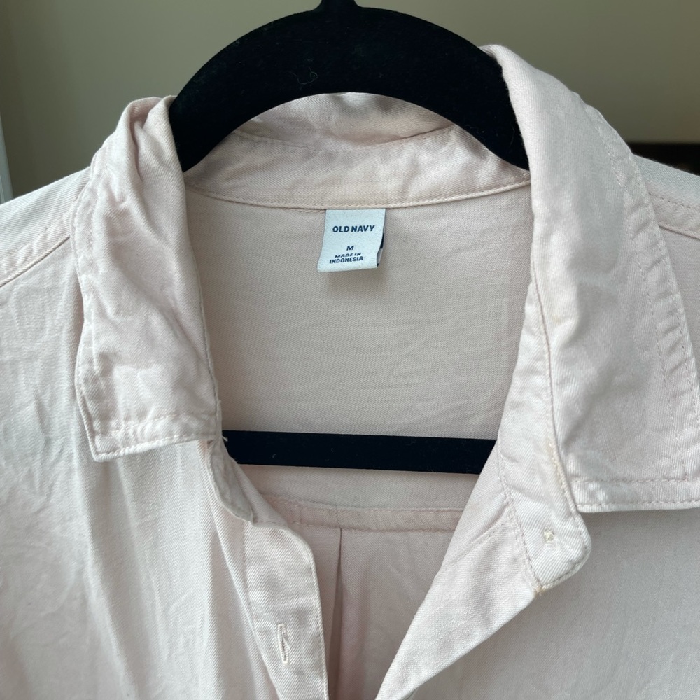 Pink denim button down - Picture 3 of 4